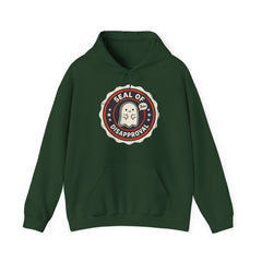Funny Ghost Seal Of Disapproval Retro Badge Hoodie