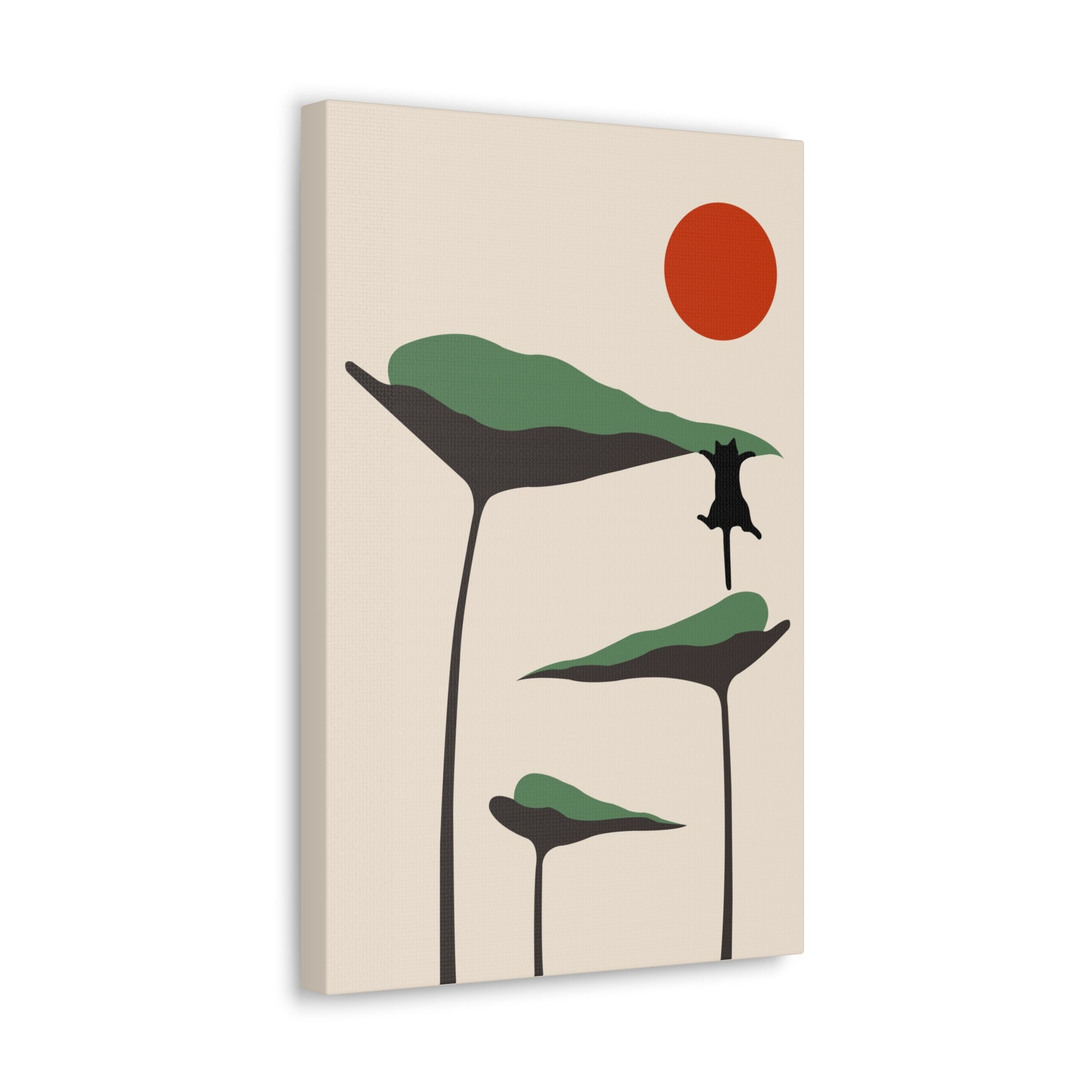 Cat and Plant 28 Canvas
