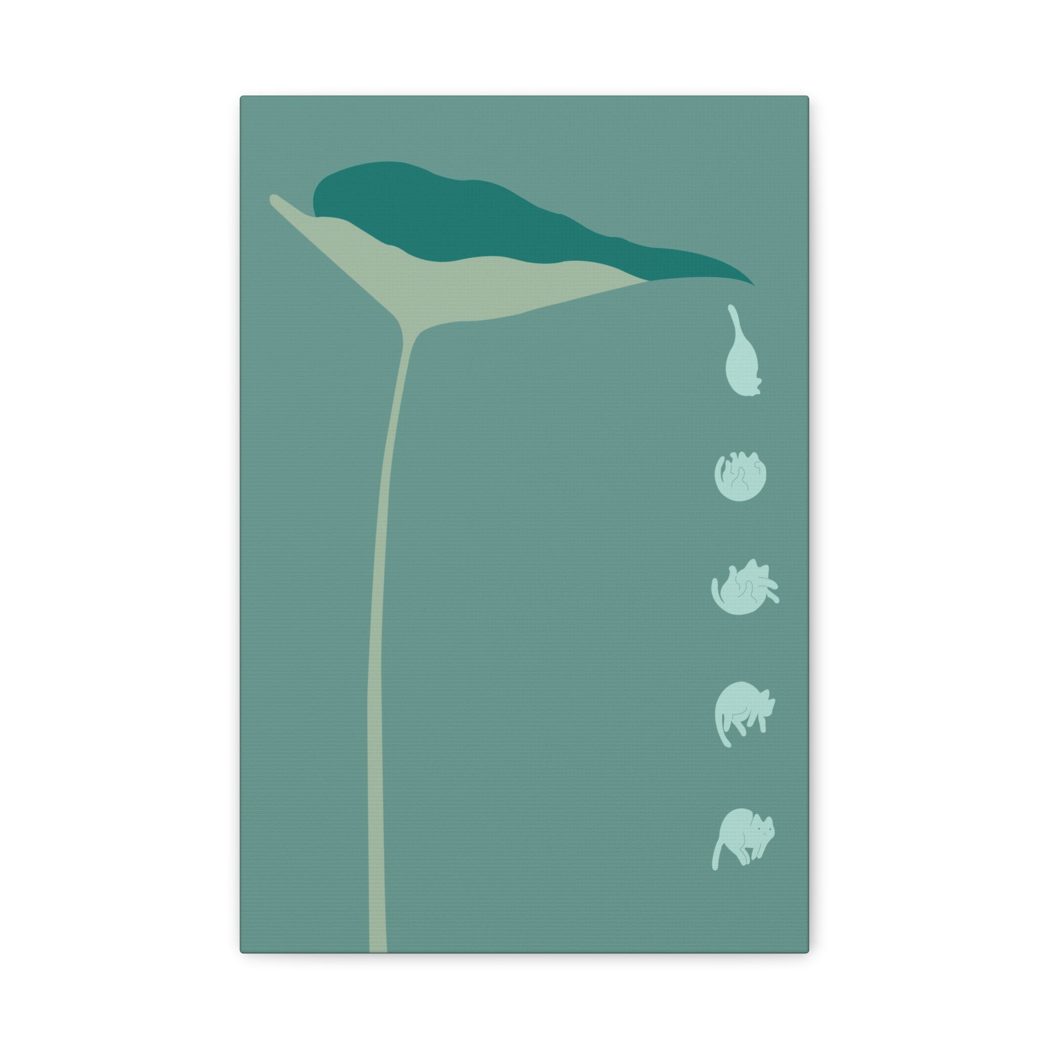 Cat and Plant 34 Canvas