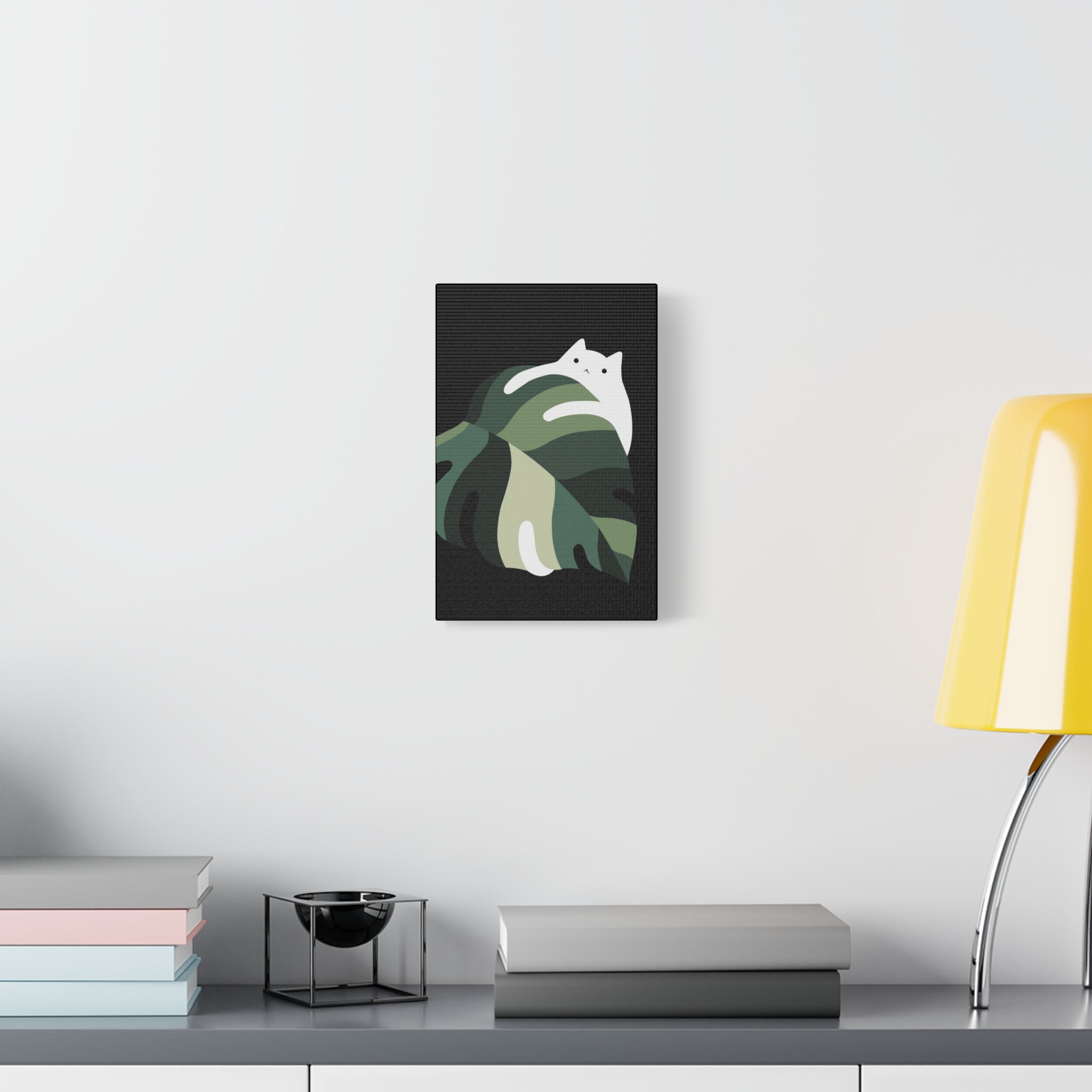 Cat and Plant 19 Canvas
