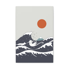 Great Wave of Kanagawa Cats Canvas