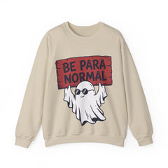 Funny Retro Halloween Ghost Be Para Normal Crewneck Sweatshirt
