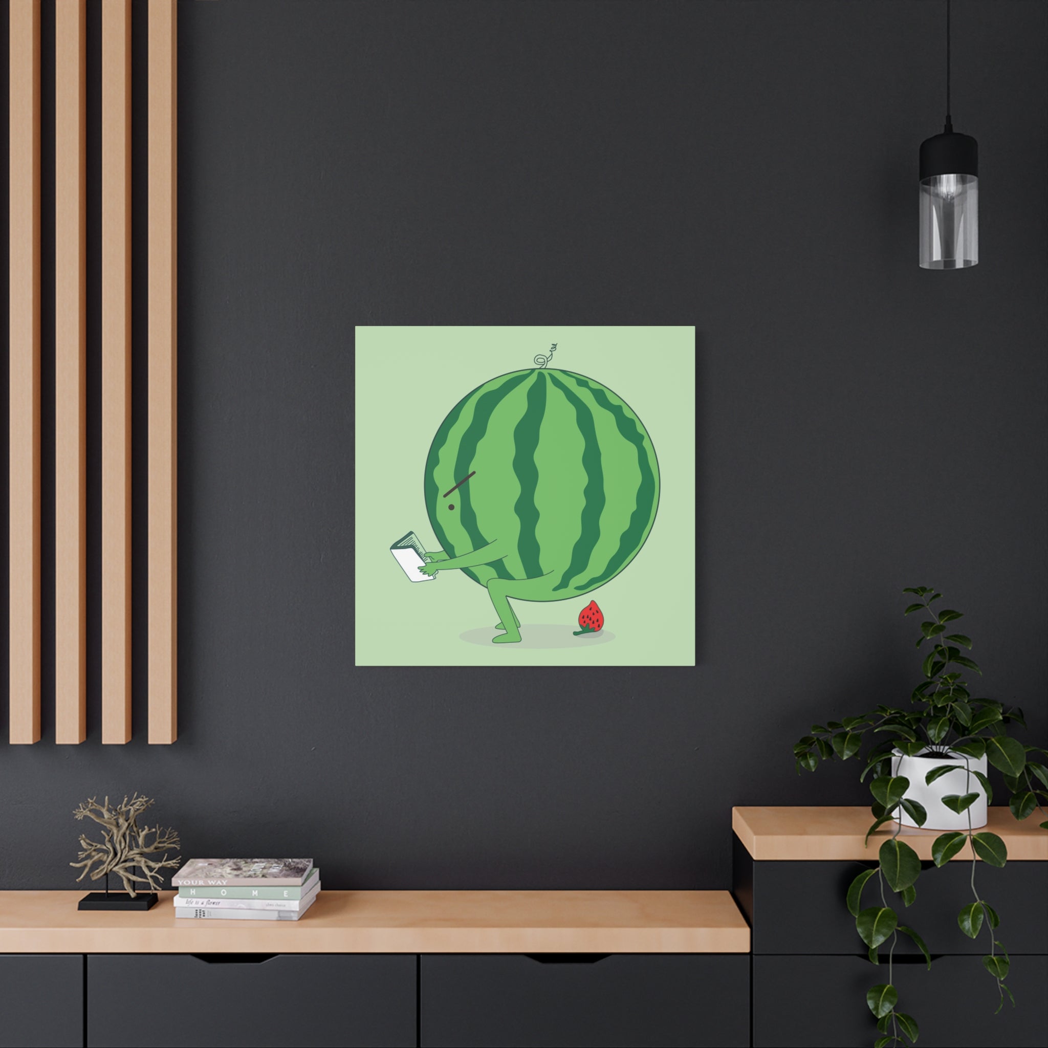 The making of strawberry Canvas
