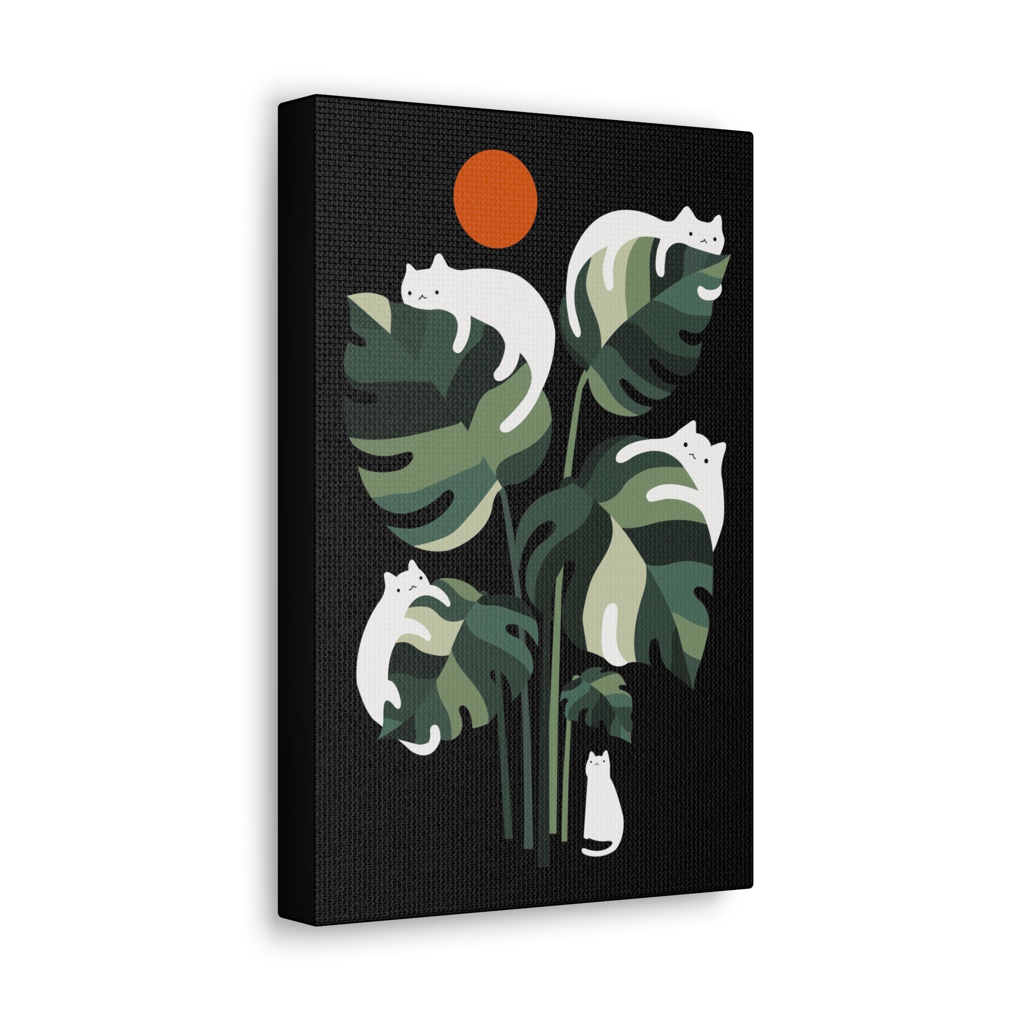 Cat and Plant 20 Canvas