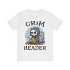 Funny Grim Reader Book Worm Retro Halloween T-Shirt