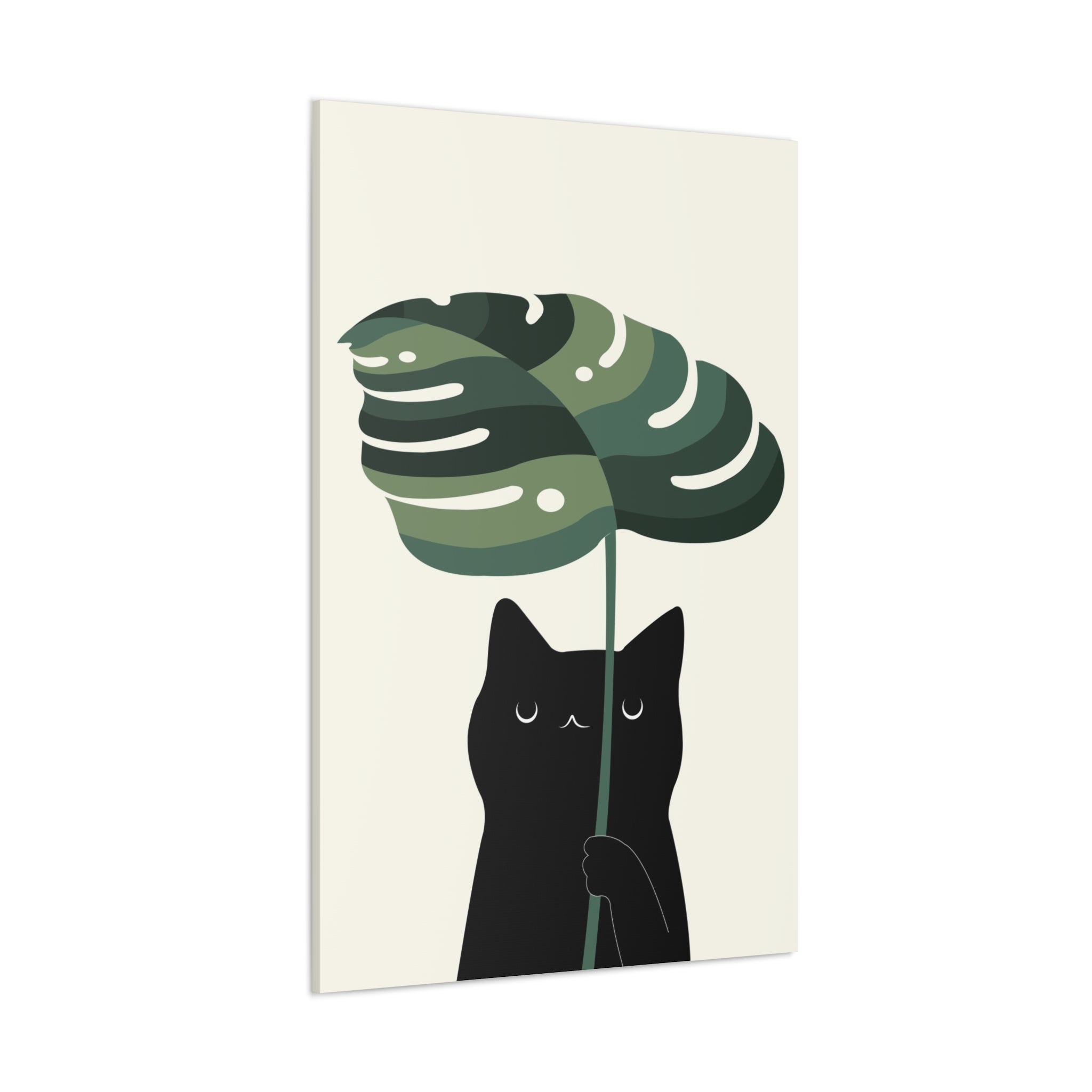 Cat and Plant 9 Canvas