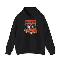 Funny Get In Losers We're Getting Spooky Retro Halloween Hoodie