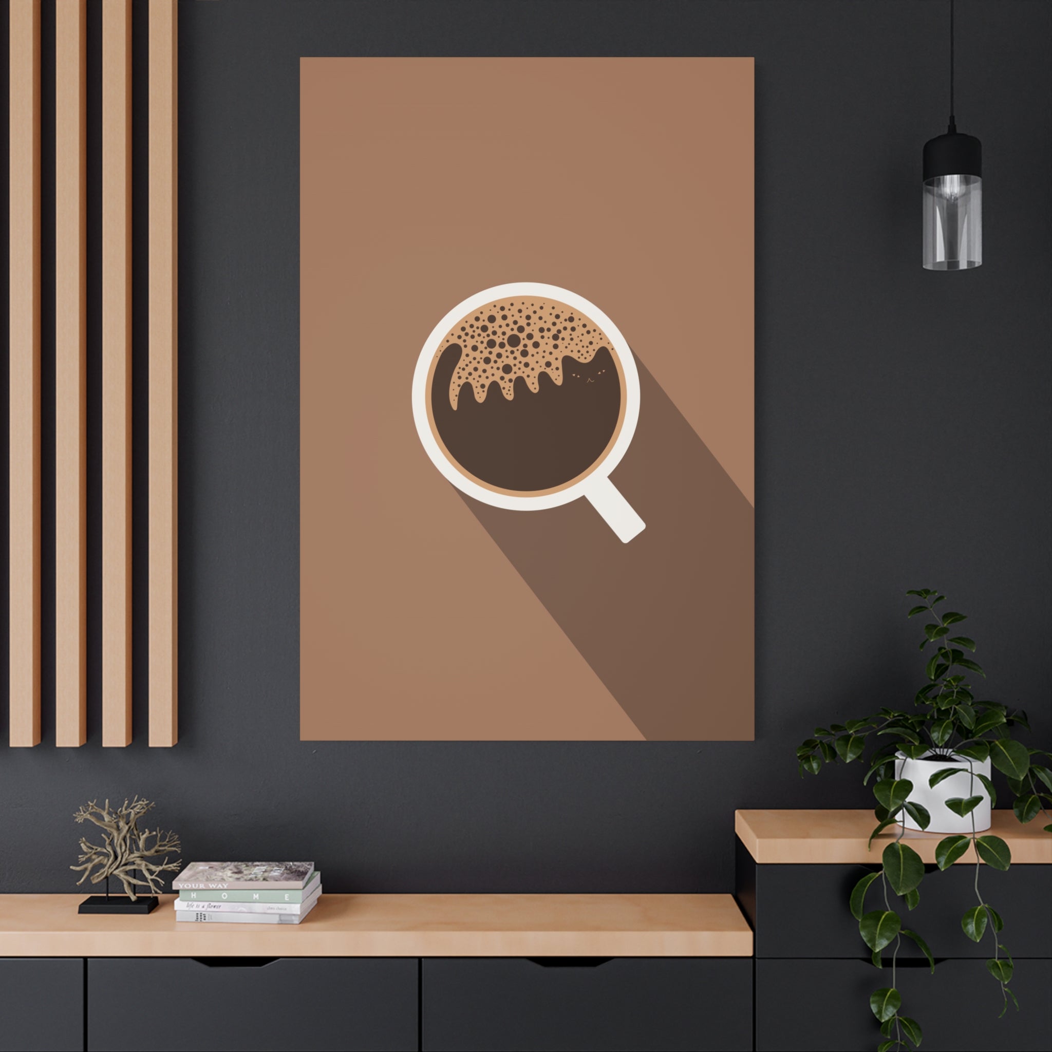 Coffee Cat Canvas