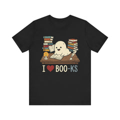 Funny Ghost Book Club I Love Books Retro T-Shirt