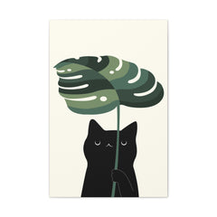 Cat and Plant 9 Canvas