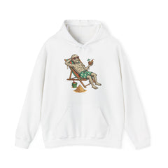 Funny Summer Mummy Relaxing On Beach Chair Halloween Hoodie