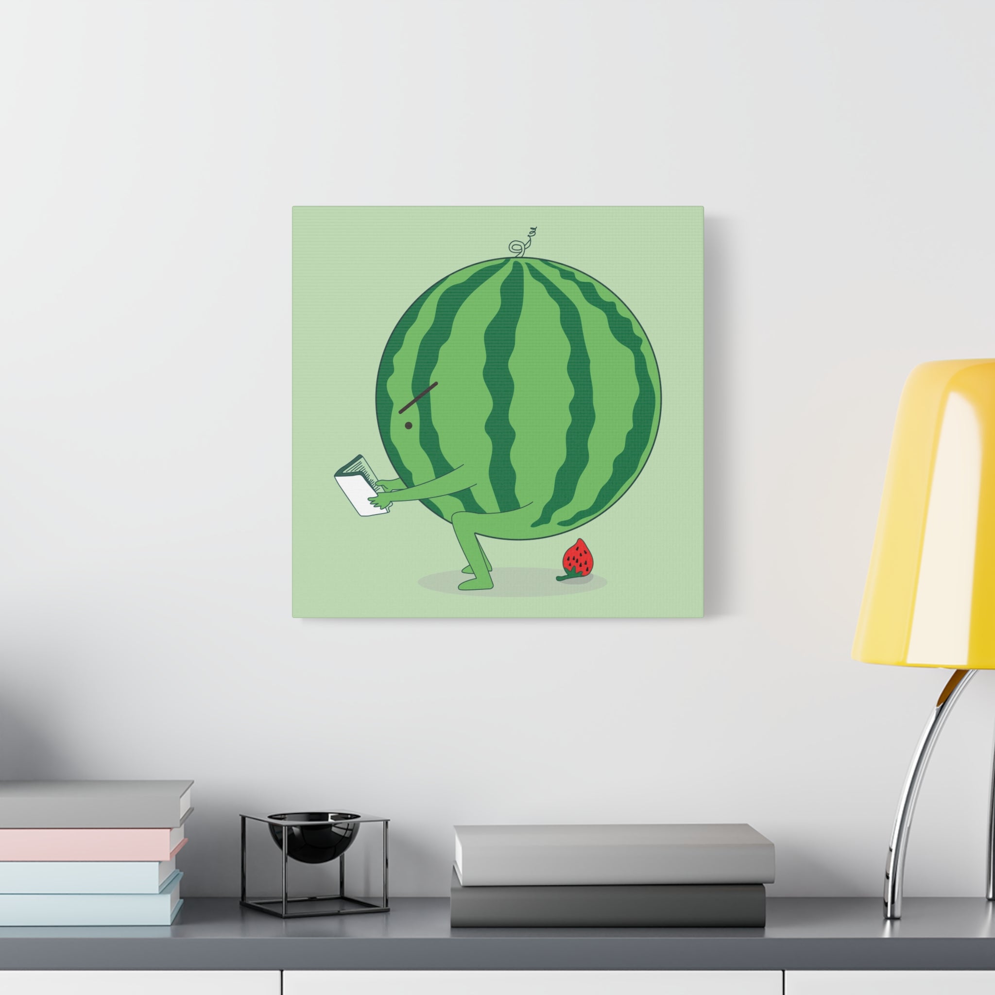 The making of strawberry Canvas