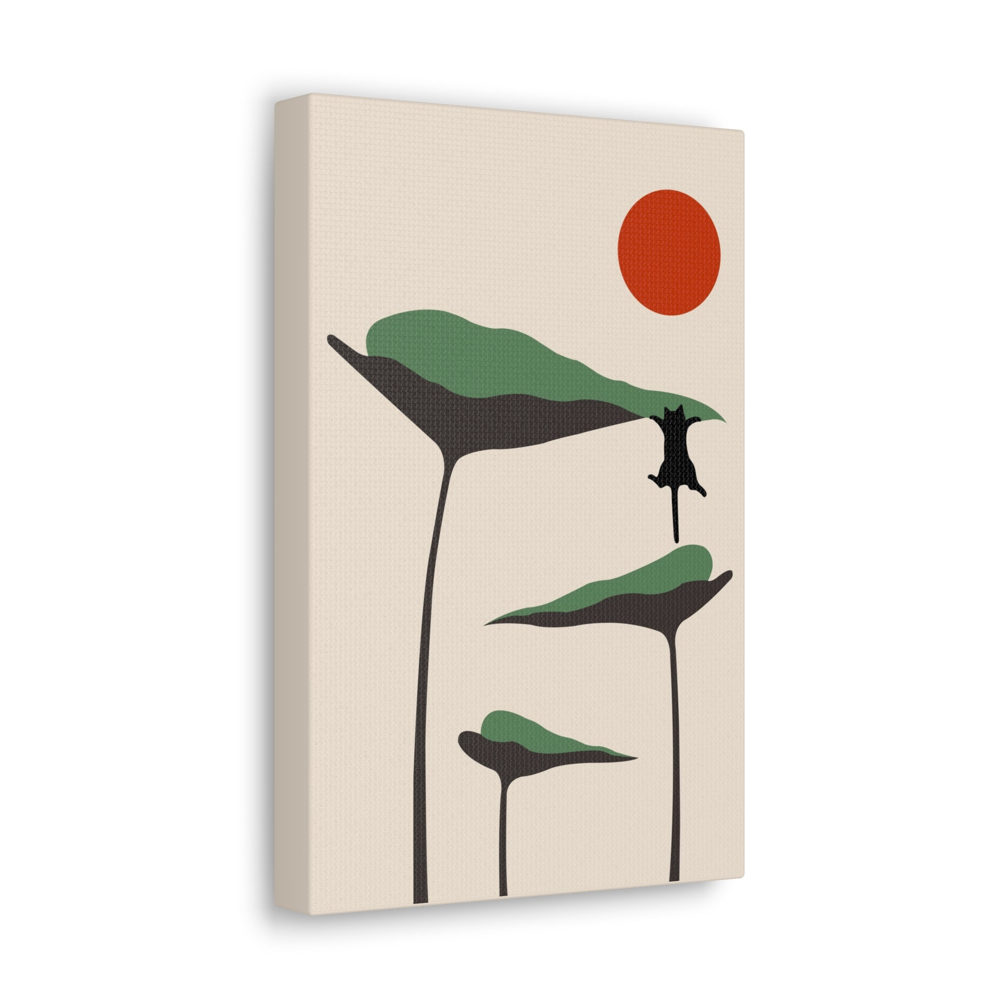 Cat and Plant 28 Canvas