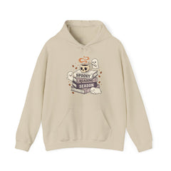 Spooky Reading Season Skull Coffee Mug Retro Hoodie