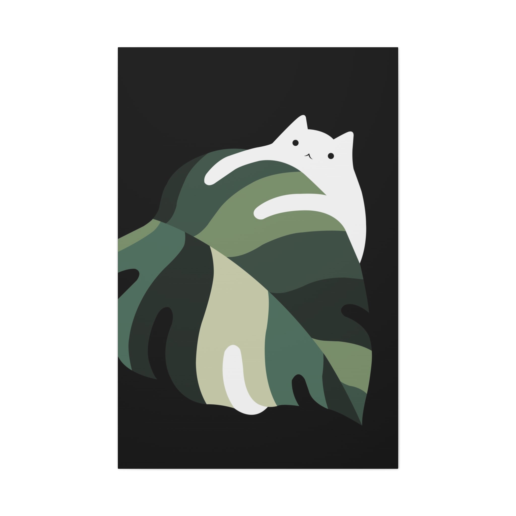 Cat and Plant 19 Canvas