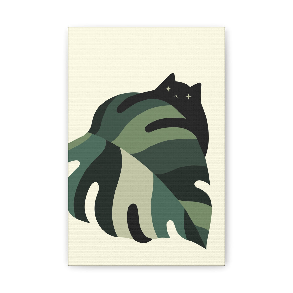 Cat and Plant 7 Canvas